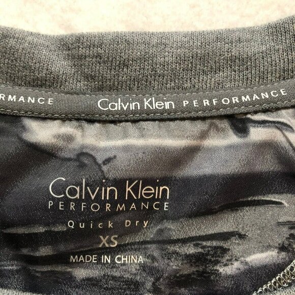 Calvin Klein Performance Quick Dry TShirt Sweatshirt Women Size XS Raglan Cuffed - Picture 7 of 12